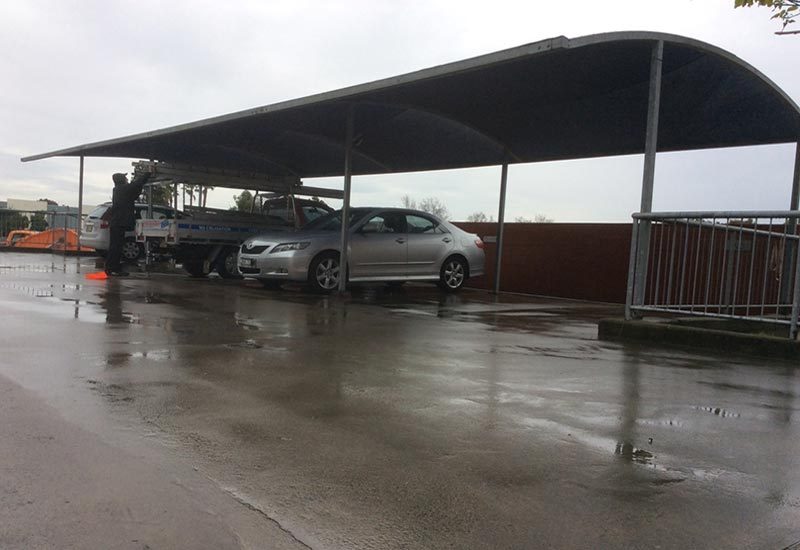 Carpark sail replacement